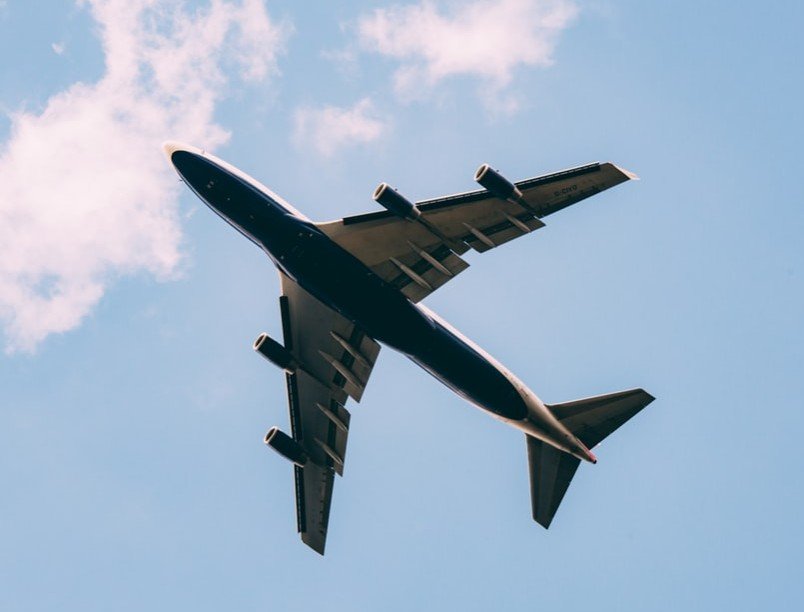 ground shot of an air plane